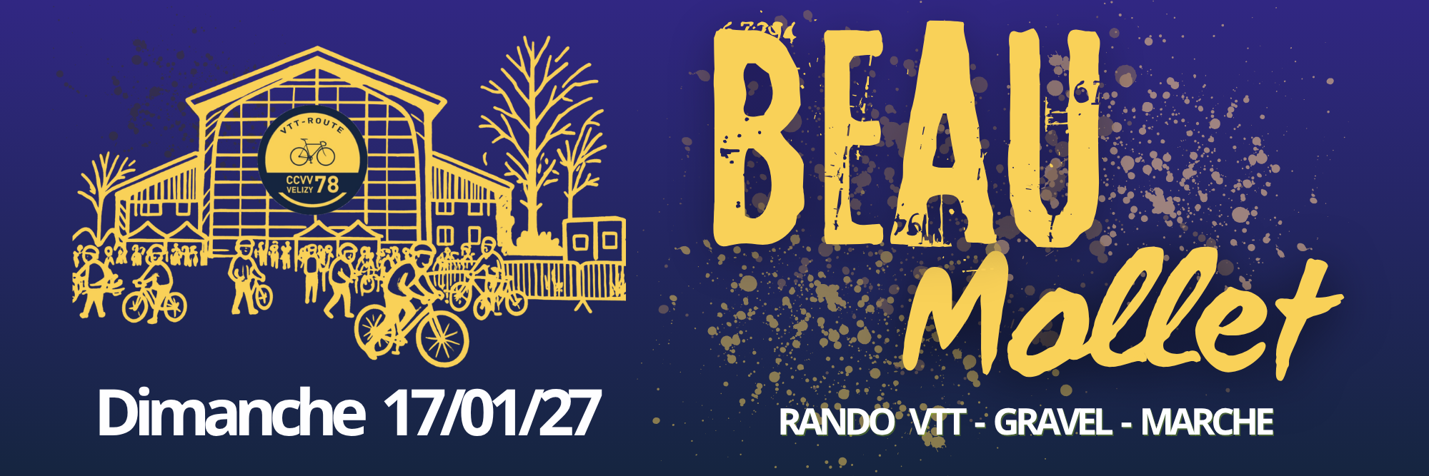 Beau Mollet – rando VTT, gravel, marche – dimanche 17 janvier 2027